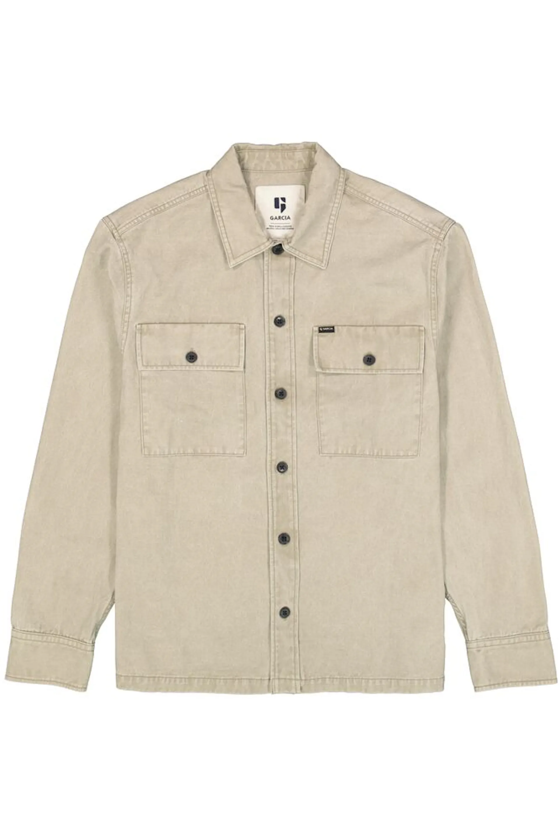 garcia denim overshirt groen