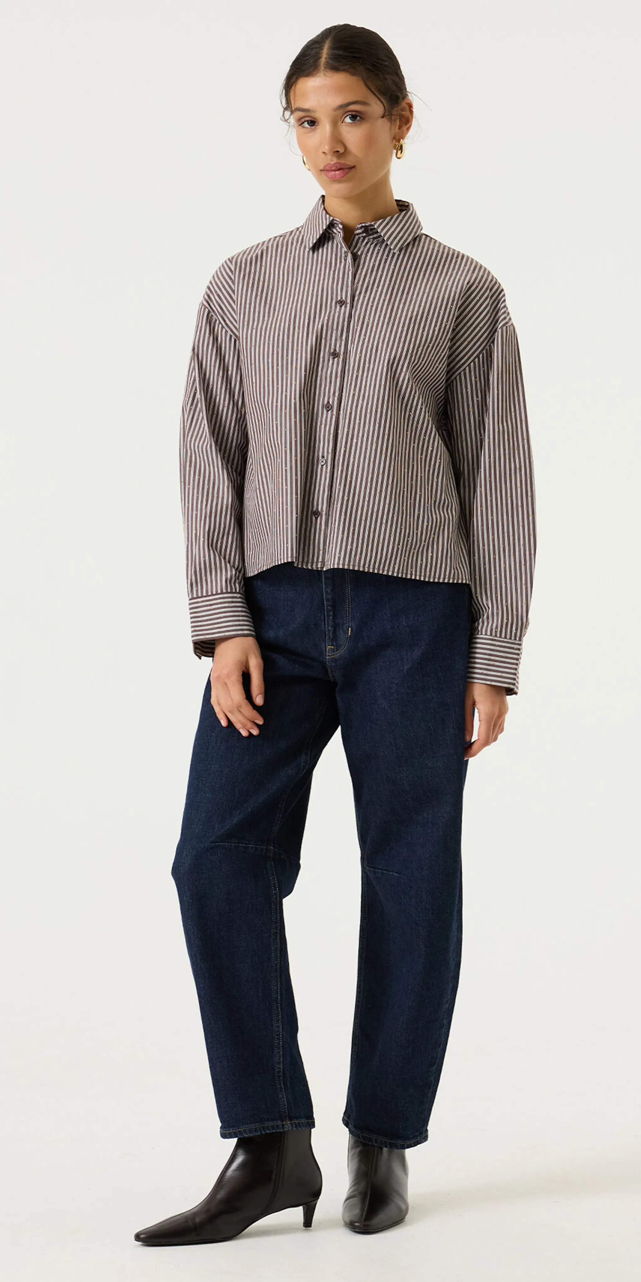 SHOP THE LOOK Striped Denim Ease
