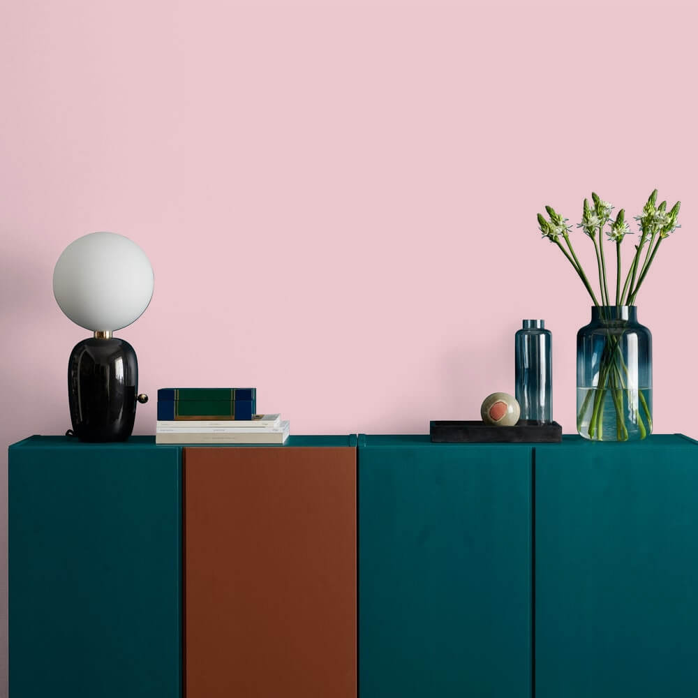 playful pastel pink wall 