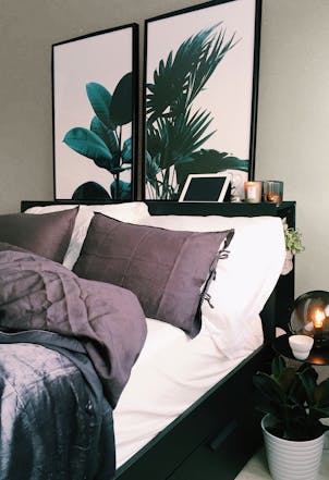 Bedroom walls painted with Intuitive