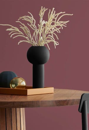 Dining room painted with Johnstone's Mesa Red