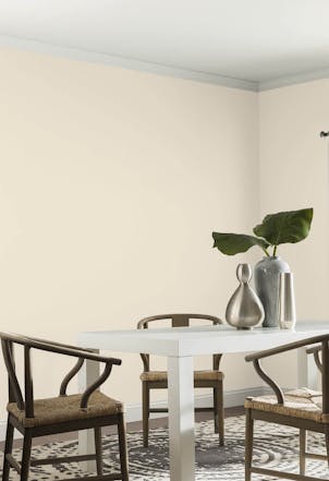 Dining room painted with Johnstone's Oasis Sand