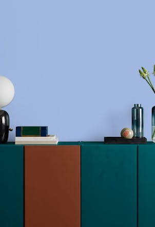 Bedroom wall painted with Sky Palace