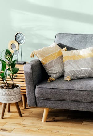 Living room painted in River Salt