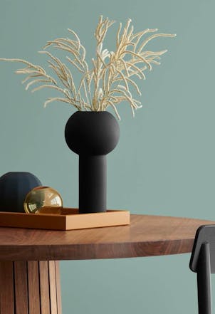 Dining room painted with Johnstone's Parakeet Pete