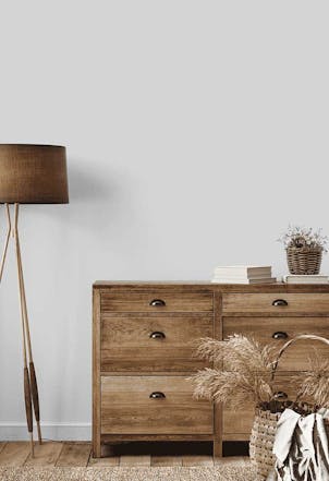 wall painted with a muted grey paint