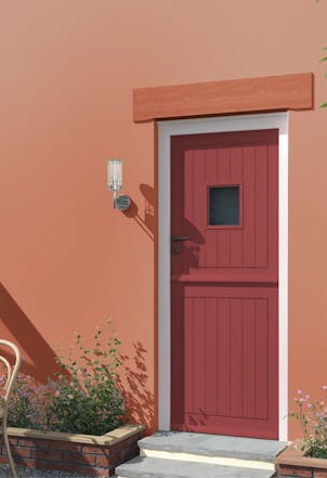 Home exterior painted in Terracotta