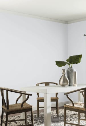 Dining room painted with Johnstone's Orchid Mist