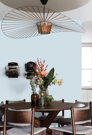 Kitchen painted with Johnstone's Harbor Light