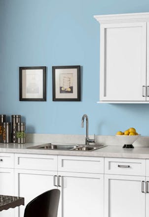 Kitchen painted with Johnstone's Winter Waltz