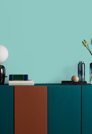 Wall painted with Johnstone's Tropical Holiday