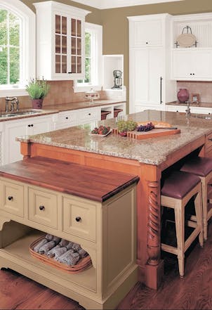 Kitchen wall painted with Johnstone's Petaluma Dust