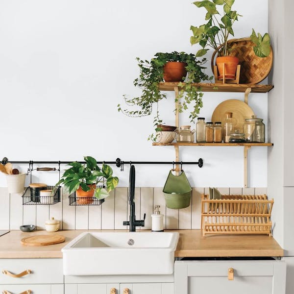 Kitchen painted with Johnstone's Snow Storm