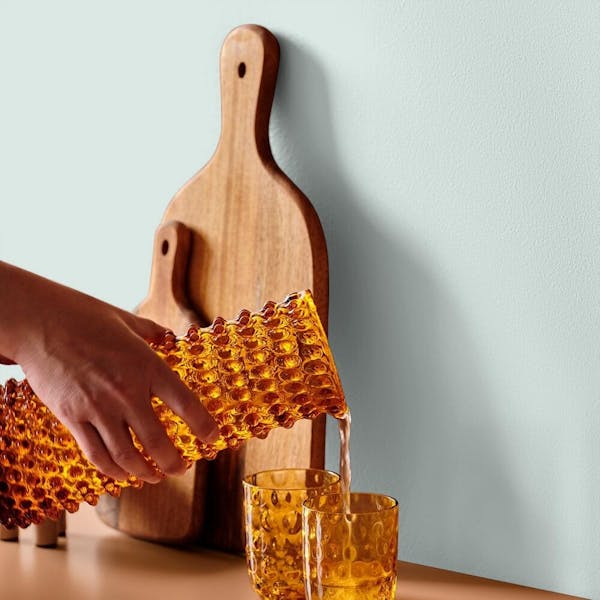 Kitchen painted with Johnstone's Delicate Mist