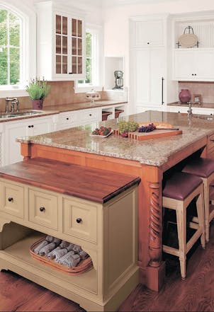 Kitchen painted with Johnstone's Jasmine Flower