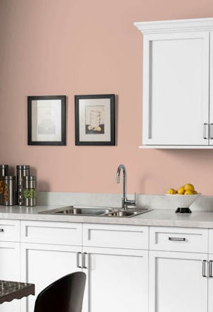 Kitchen painted with Johnstone's Shrimp Salad
