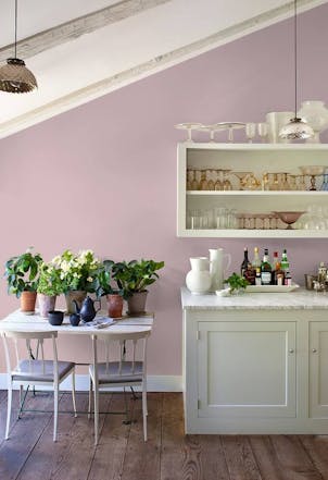 Kitchen painted with Johnstone's Ballet Slipper
