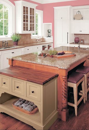 Kitchen painted with Johnstone's Apple Cheek