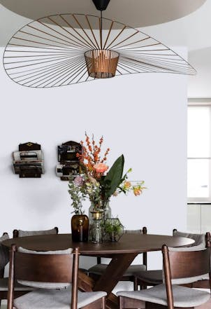 Kitchen painted with Johnstone's Iris Isle