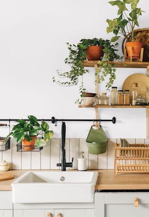 Kitchen painted with Johnstone's Seraphic