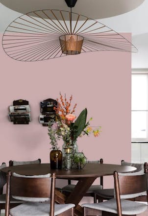 Kitchen painted with Johnstone's Radiant Rouge