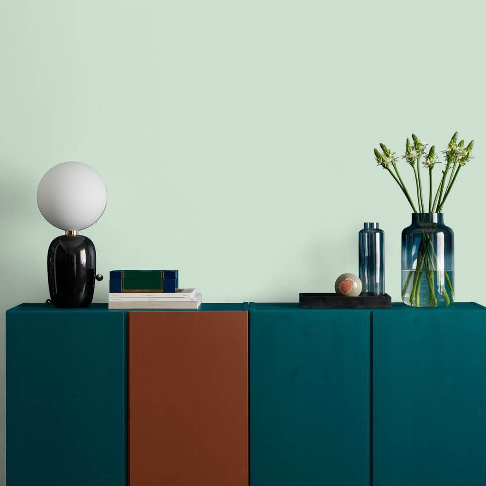 soft pale green shade