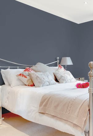 Bedroom painted with Johnstone's Alley Cat
