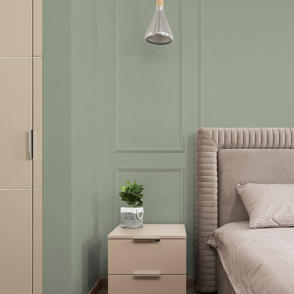 Wall painted with Boulder Lichen