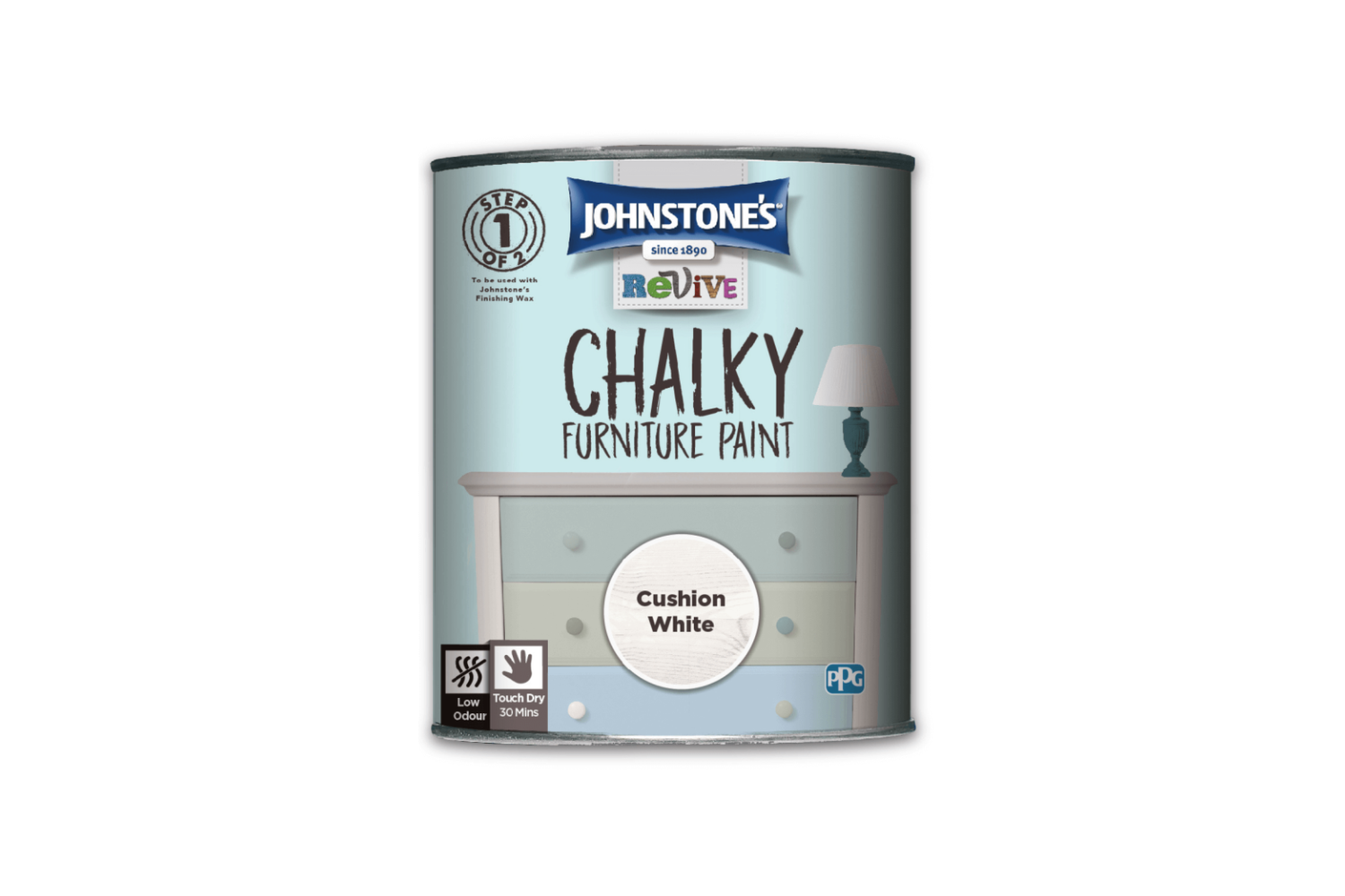 image of chalk furniture paint tin