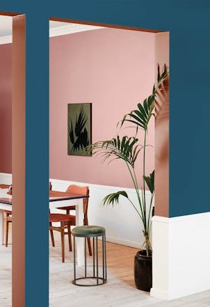 Dining room painted with Johnstone's Forgotten Lake