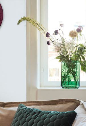 Living room painted in Moon Lily