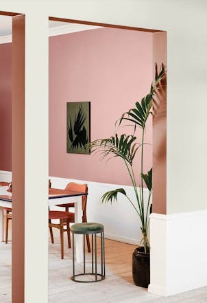 Dining room painted with Johnstone's Garlic Clove