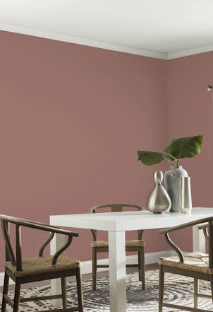 Dining room painted with Johnstone's Spanish Garden