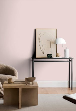 Living room painted in Scented Valentine