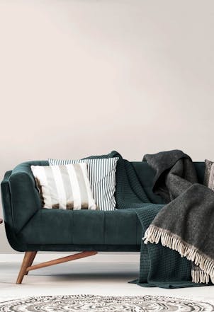 Living room painted in Jasmine Flower