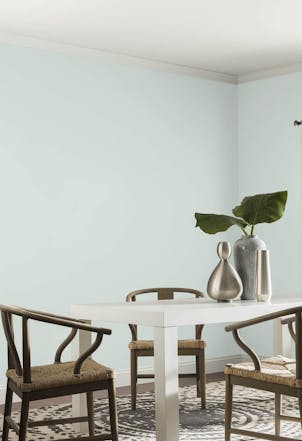 Dining room painted with Johnstone's Morning Rush