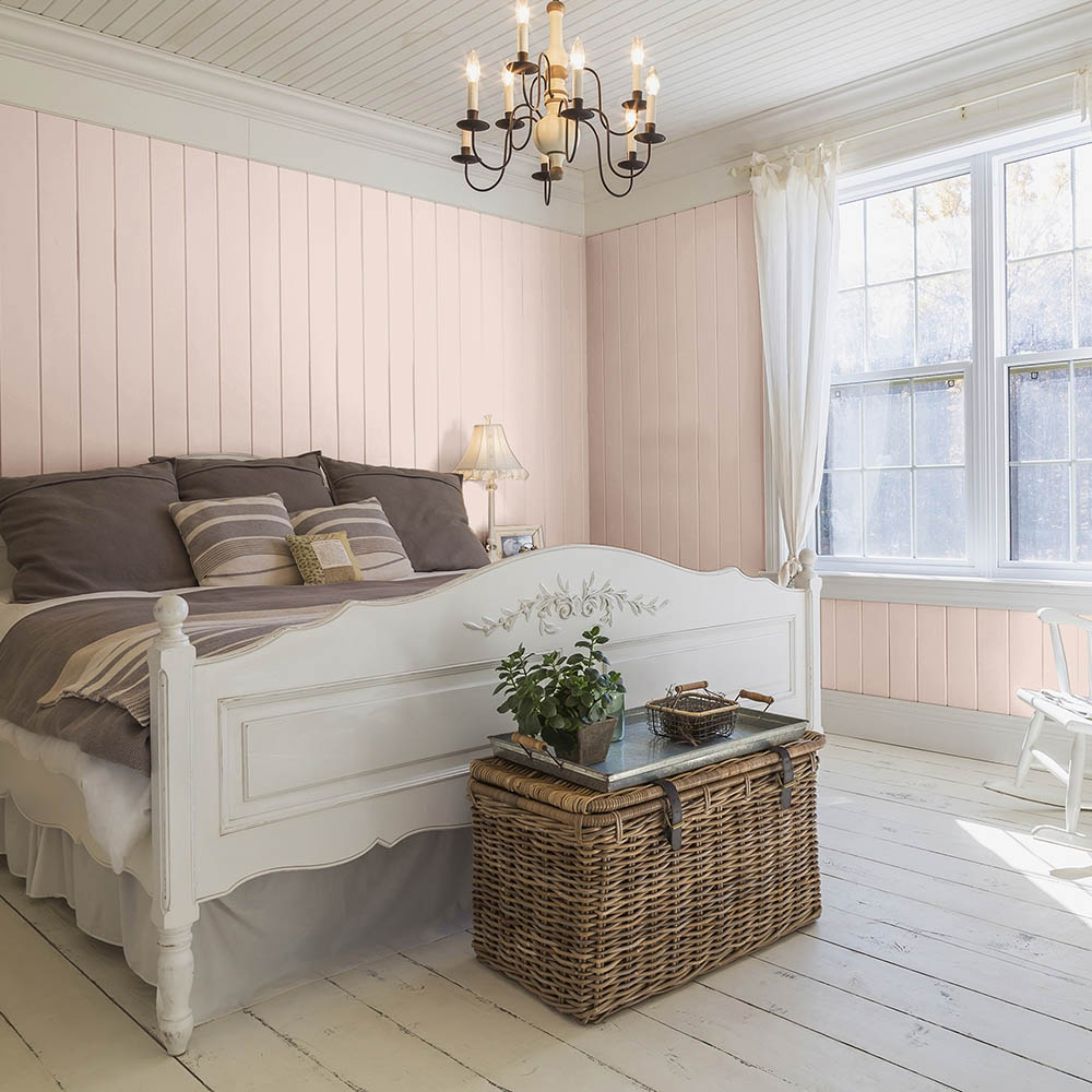 very light orange bedroom wall 