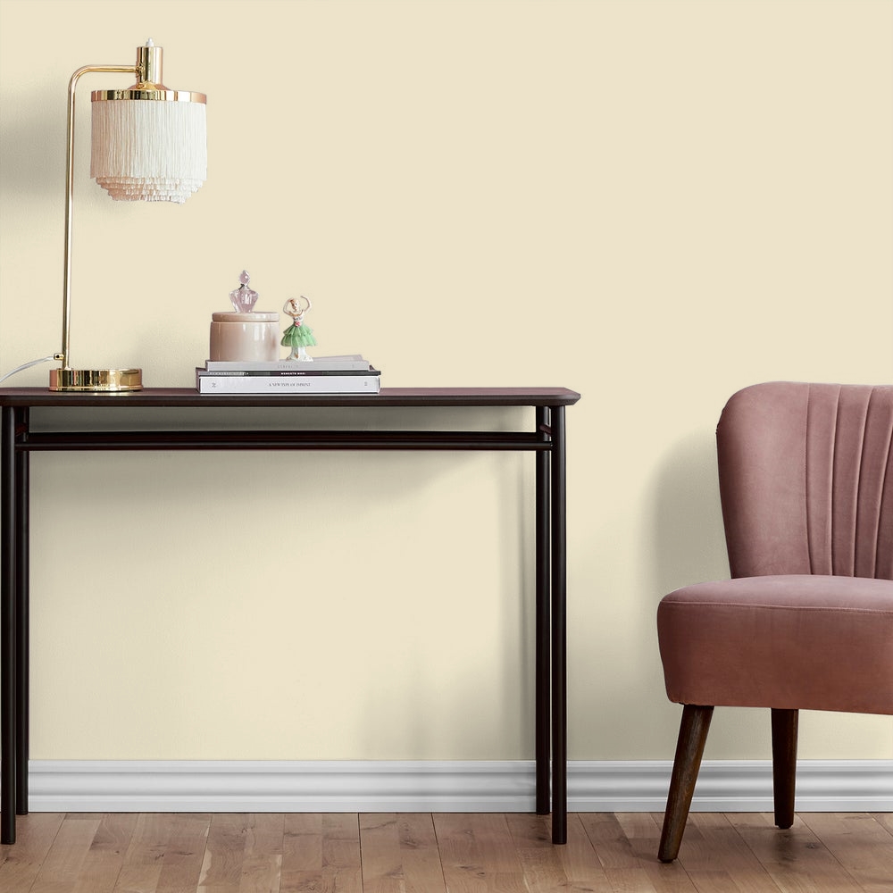 Wall painted with a pale neutral paint colour