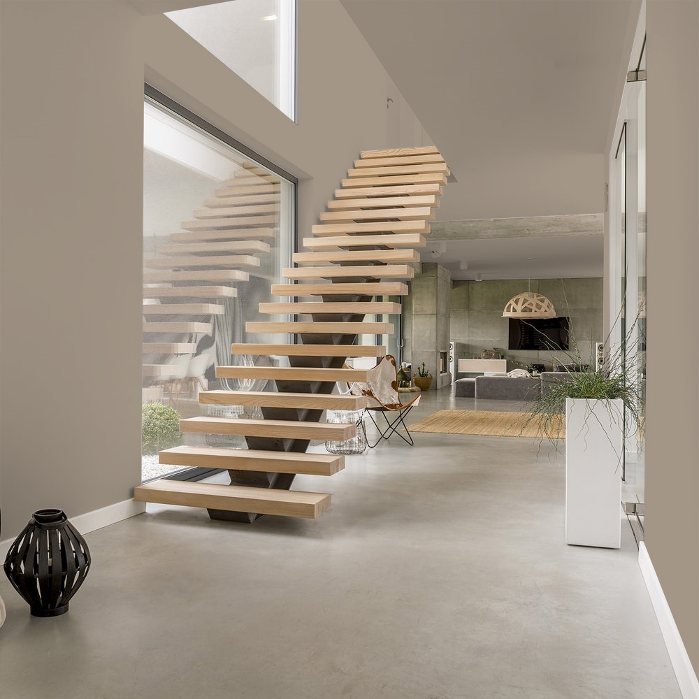 Wall painted with Johnstone's Cuppa Coffee