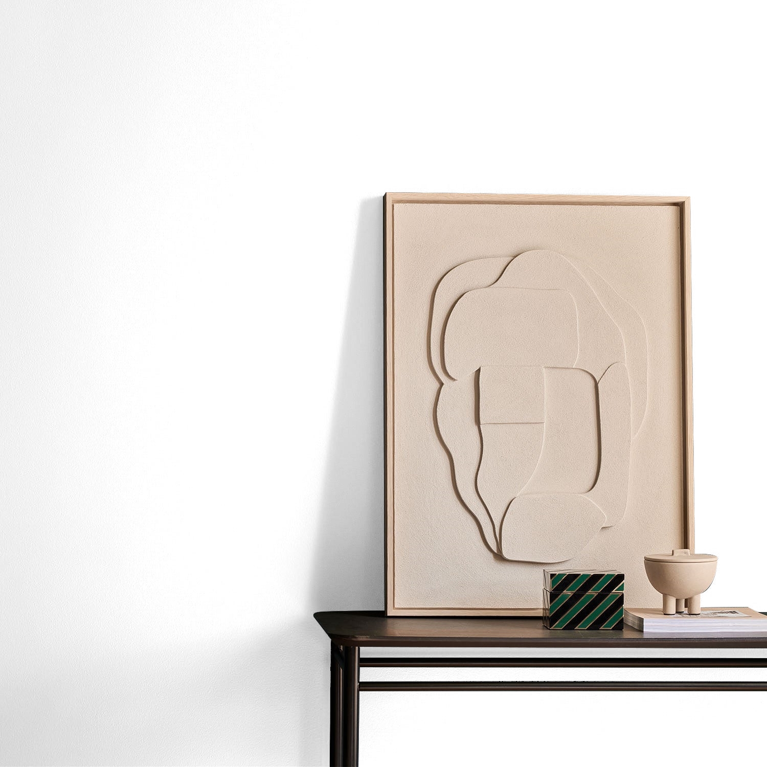 Wall painted in a light paint colour 