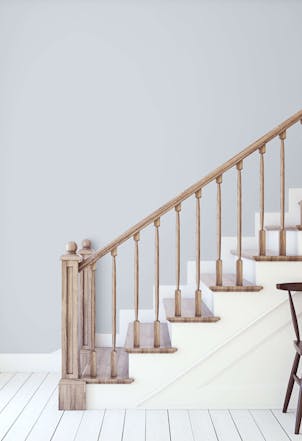 Hallway painted with Johnstone's Rare Orchid