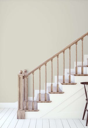 Hallway painted with Johnstone's Scotch Mist
