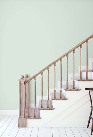 Hallway painted with Johnstone's Winter Woods
