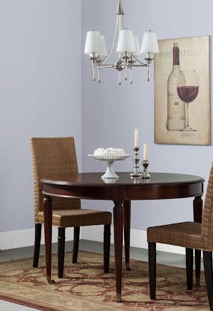 Dining room painted with Johnstone's Frosted Lilac