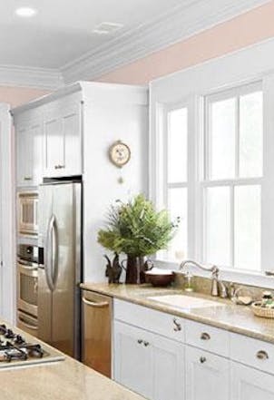 kitchen painted with Ginger Shortbread