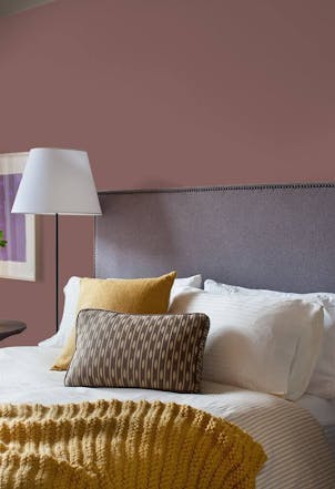 Bedroom painted with Johnstone's Clay Ridge