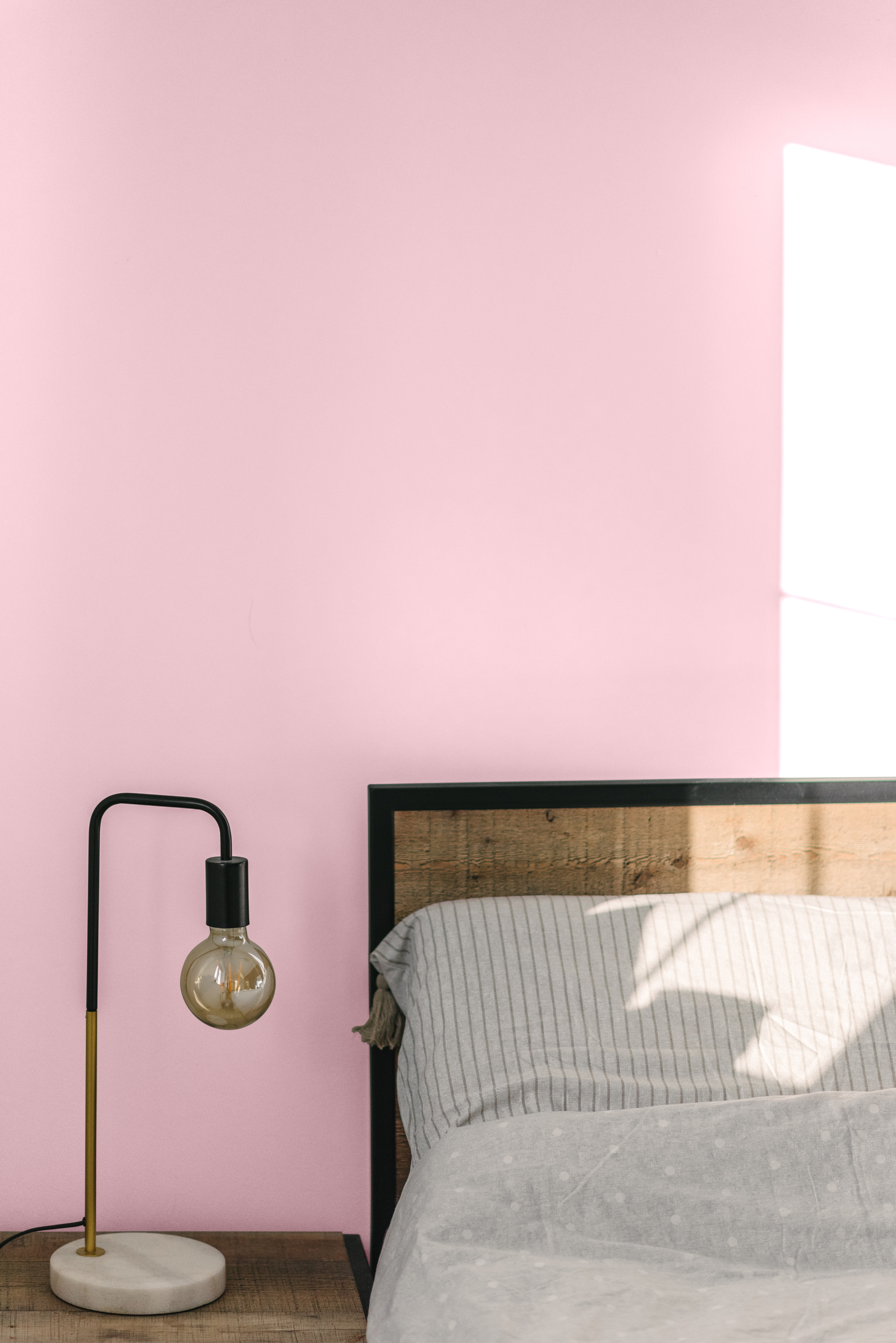 Pink wall deals bedroom colour