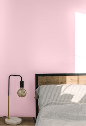 Pleasing Pink bedroom wall