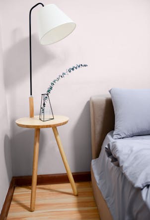 bedroom painted with Just Blush