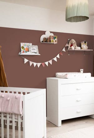 Bedroom painted with Johnstone's Desert Squall